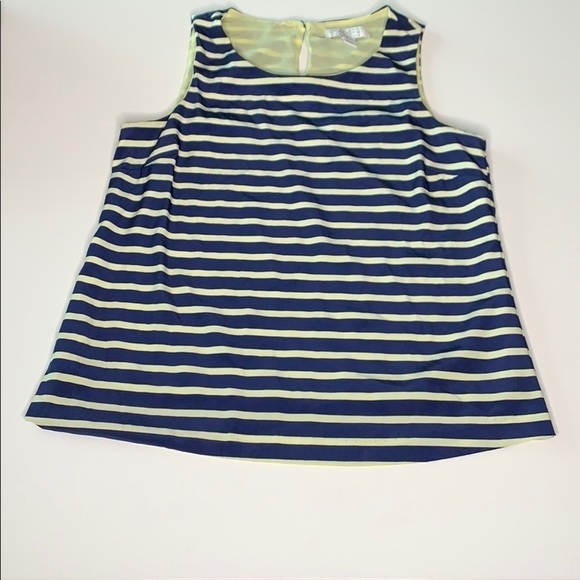 Forever 21 stripe tank top size small women’s green / navy - Picture 3 of 8